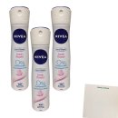 Nivea Deo für Frauen Fresh Flower 3er Pack (3x150ml Spray) + usy Block