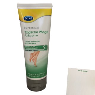 Scholl Feuchtigkeitscreme für die Füße (75ml Packung) + usy Block
