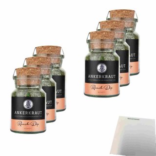 Ankerkraut Ranch Dip 6er Pack (6x60g Glas) + usy Block