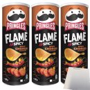 Pringles Flame Spicy Chorizo Flavour 3er Pack (3x160g Packung) + usy Block