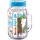 Kinder Riegel Sommerglas mit 11 Riegeln mit Deckel in blau (231g Glas)