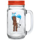 Ferrero kinder Riegel Sommerglas mit 11 Riegeln mit Deckel Doppelpack mit beiden Motiven (231g Glas) + usy Block