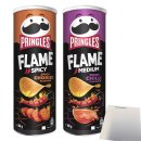 Pringles Flame Bundle (Sweet Chili & Spicy Chorizo Flavor) (2x160g Packung) + usy Block