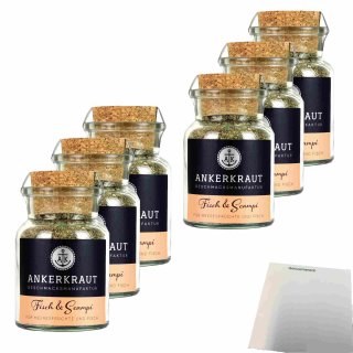 Ankerkraut Fisch & Scampi 6er Pack (6x70g Glas) + usy Block