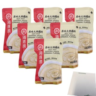 Haidilao Hot Pot Dip Original Flavour 6er Pack (6x120g Beutel) + usy Block