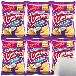 Lorenz Crunchips Fiesta Aioli 6er Pack (6x150g Beutel) + usy Block