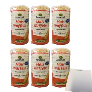 Alnatura Maiswaffeln 6er Pack (6x110g Packung) + usy Block