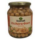 Alnatura Bio Kichererbsen 3er Pack (3x350g Glas) + usy Block