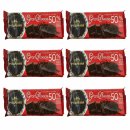 Perugina extra dunkle Schokolade 50% Kakao 6er Pack (6x150g Tafel)