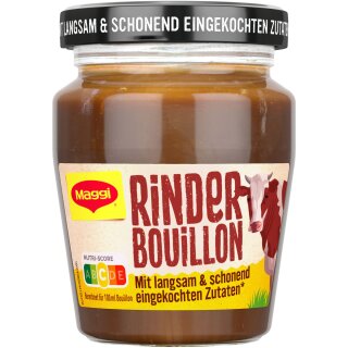 Maggi Eingekochte Bouillon Rind für 3,5l (160g Glas)