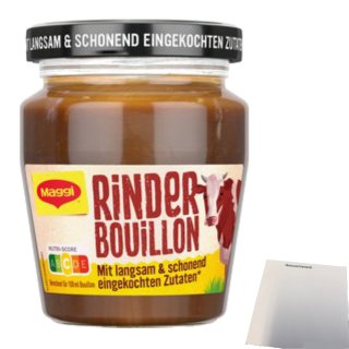 Maggi Eingekochte Bouillon Rind für je 3,5l (160g Glas) + usy Block