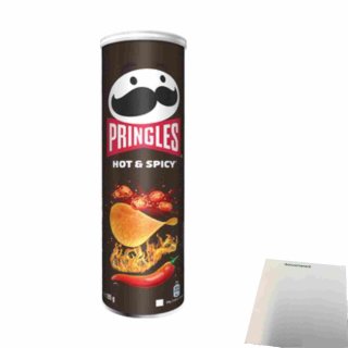 Pringles Hot & Spicy (185g Packung) + usy Block