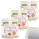 Brinkers Weiße Schokoladencreme Erdbeere 3er Pack (3x270g Glas) + usy Block