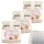 Brinkers Weiße Schokoladencreme Erdbeere 3er Pack (3x270g Glas) + usy Block