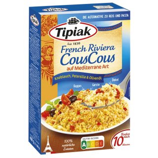 Tipiak CousCous auf mediterrane Art (400g Packung)