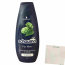 Schauma Shampoo For Men mit Hopfen (400ml Flasche) + usy Block