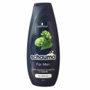 Schauma Shampoo For Men mit Hopfen 3er Pack (3x400ml Flasche) + usy Block