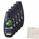 Schauma Shampoo For Men mit Hopfen 5er Pack (5x400ml Flasche) + usy Block