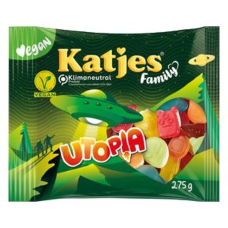 Katjes Family Utopia Fruchtgummi UFOs mit Schaumzucker (275g Packung)