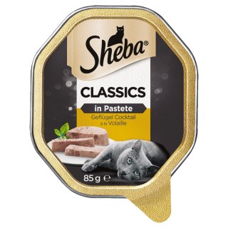 Sheba Classics in Pastete Geflügel Cocktail (85g Packung)