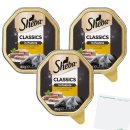 Sheba Classics in Pastete Geflügel Cocktail 3er Pack (3x85g Packung) + usy Block