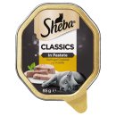 Sheba Classics in Pastete Geflügel Cocktail 3er Pack (3x85g Packung) + usy Block