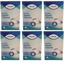 Tena Wash Glove Waschhandschuhe ohne Folie 6er Pack (6x200 Stück)