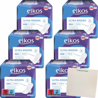 Elkos Ultra Binde Normal 6er Pack (6x16 Stück) + usy Block