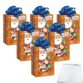 Ferrero Küsschen Weihnachtsmann Brownie Style mit Pralinen 6er Pack (6x116g) + usy Block