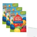 Heitmann Eierfarben Eierfarbe,  Farben froh 3er Pack (3x6 Farben, 30ml Packung) + usy Block