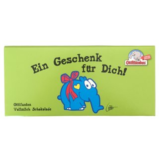 Ottifanten Vollmilch Schokolade Limited Edition, Ein Geschenk f&uuml;r Dich! (100g Tafel)