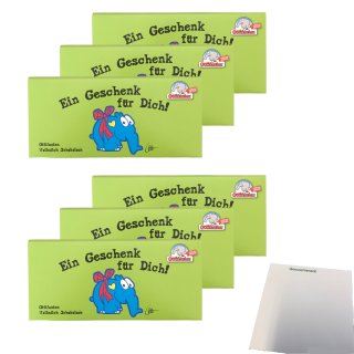Ottifanten Vollmilch Schokolade Limited Edition, Ein Geschenk für Dich! 6er Pack (6x100g Tafel) + usy Block