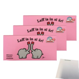 Ottifanten Vollmilch Schokolade Limited Edition, Laff is in si är! 3er Pack (3x100g Tafel) + usy Block