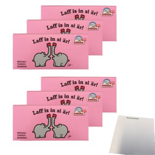 Ottifanten Vollmilch Schokolade Limited Edition, Laff is in si är! 6er Pack (6x100g Tafel) + usy Block