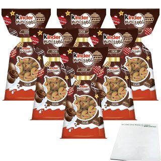 Ferrero Kinder Mini Eggs mit Cacao 6er Pack (6x85g Beutel) + usy Block