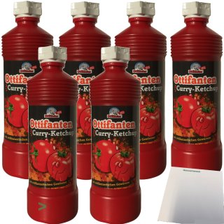 Ottifanten Curry-Ketchup 6er Pack (6x425ml Flasche) + usy Block
