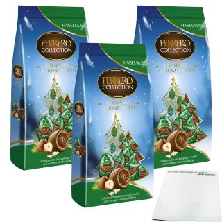 Ferrero Collection Knusprige Schokozapfen 3er Pack (3x100g Beutel) + usy Block
