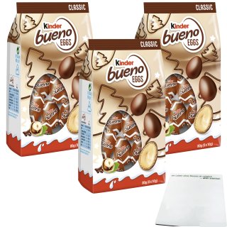 Ferrero Kinder Bueno Eggs 3er Pack (3x80g Beutel) + usy Block