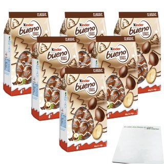 Ferrero Kinder Bueno Eggs 6er Pack (6x80g Beutel) + usy Block