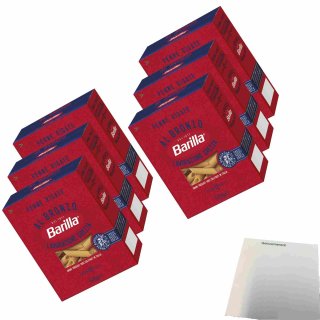 Barilla Al Bronzo Penne Rigate 6er Pack (6x400g Packung) + usy Block