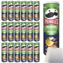 Pringles Passport Flavours Italian Style Pepperoni Pizza Flavour 19er Pack (19x185g Packung) + usy Block