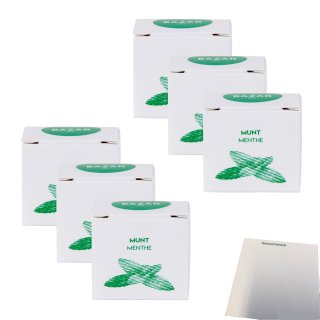 Bazar Tee Minze 6er Pack (6x54g Schachtel) + usy Block