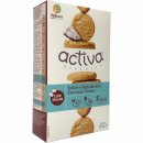 Belkorn activa Biscuits Kokos wenig Zucker 6er Pack (6x120g Packung) + usy Block