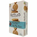 Belkorn activa Biscuits Kokos wenig Zucker 6er Pack (6x120g Packung) + usy Block