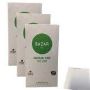 Bazar Grüner Tee 3er Pack (3x50g Packung) + usy Block