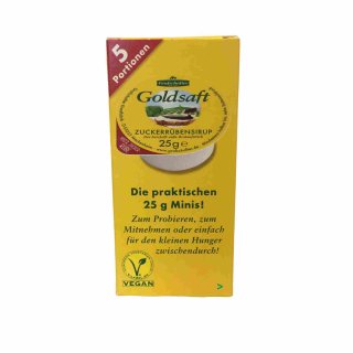 Grafschafter Goldsaft Zuckerrübensirup (5x25g Portion)
