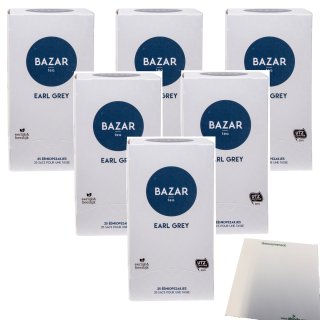Bazar Earl Grey Tee 6er Pack (6x50g Packung) + usy Block