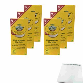 Grafschafter Goldsaft Zuckerrübensirup 6er Pack (6x5 Portionen von 25g) + usy Block