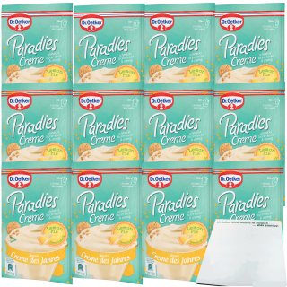 Dr. Oetker Paradies Creme Lemon Pie 12er Pack (12x64g Beutel) + usy Block