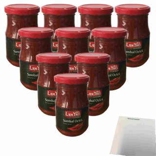 Lien Ying Sambal Oelek 10er Pack (10x200g Glas) + usy Block